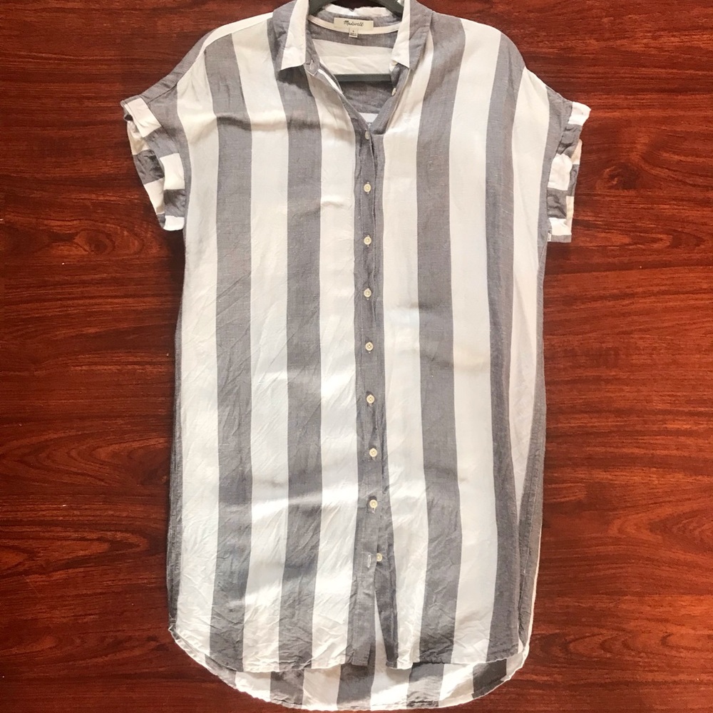 Madewell Button Down Tunic Shirt